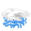 starker Regen